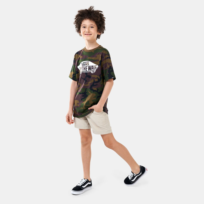 Vans Kids' Off The Wall T-Shirt Green Vans Kids' Off The Wall T-Shirt Green image number 2