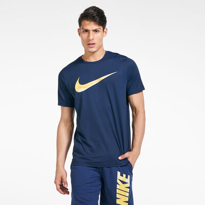 Nike Men's Hyper Dry Graphic T-Shirt Blue