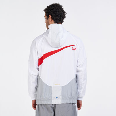 Nike Men's Sportswear Swoosh Jacket White Nike Men's Sportswear Swoosh Jacket White