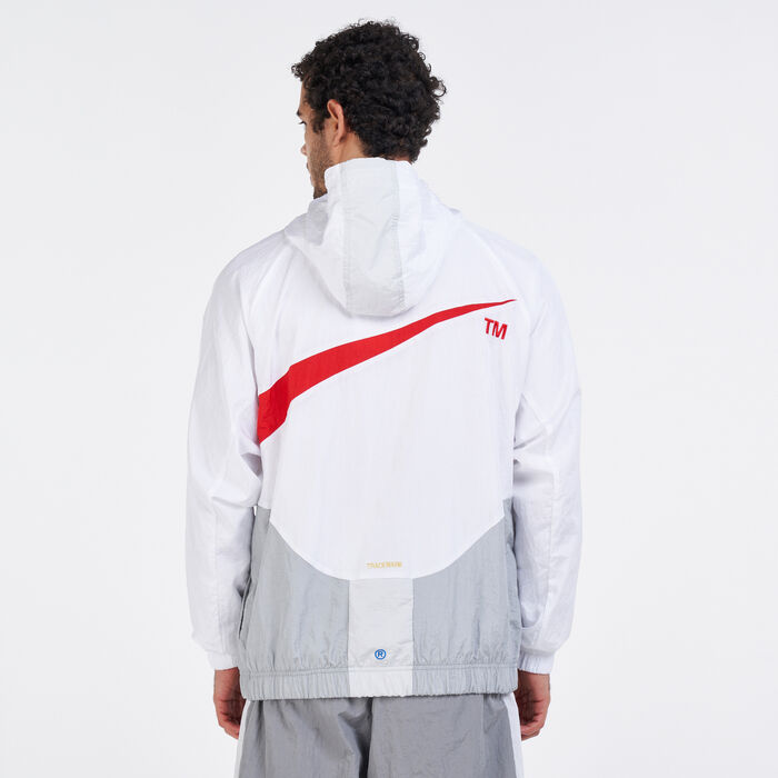 Nike Men's Sportswear Swoosh Jacket White Nike Men's Sportswear Swoosh Jacket White image number 1