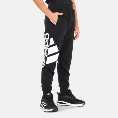 adidas Kids' Badge of Sport Logo Joggers Black