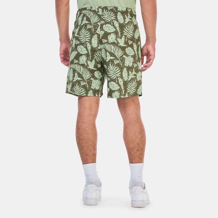 New Era Men's Allover Print Woven Shorts Green New Era Men's Allover Print Woven Shorts Green image number 1