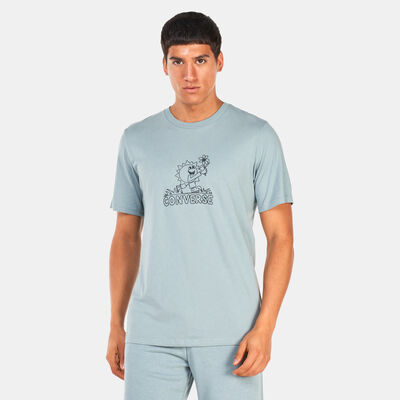 Converse Men's Hand Drawn Sun T-Shirt Grey Converse Men's Hand Drawn Sun T-Shirt Grey