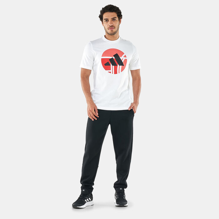 adidas Men's Energetic 3Bar Graphic T-Shirt White adidas Men's Energetic 3Bar Graphic T-Shirt White image number 2