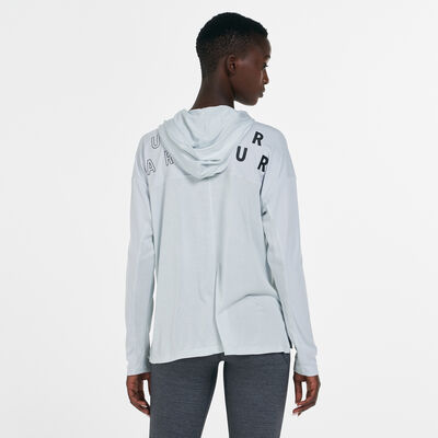 Under Armour Women's UA Tech Twist Graphic Hoodie Grey