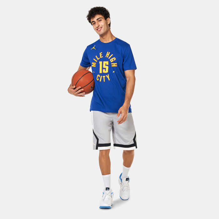 Jordan Men's NBA Denver Nuggets Nikola Jokic Statement Edition T-Shirt Blue image number 4
