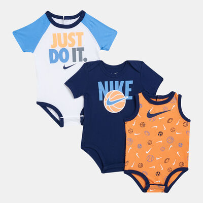 Nike Kids' Bodysuit Set (3 Pack) Blue Nike Kids' Bodysuit Set (3 Pack) Blue