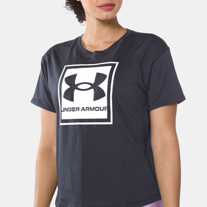 Under Armour Women's UA Live Glow Graphic T-Shirt Black image number 3