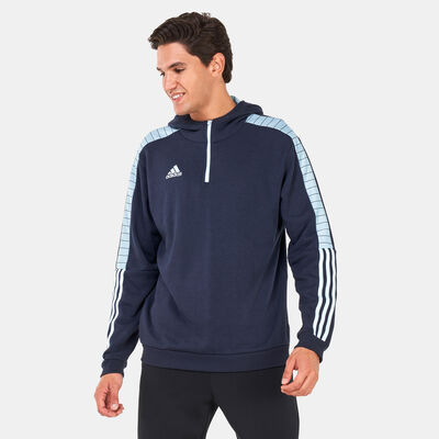 adidas Men's Tiro Hoodie Blue adidas Men's Tiro Hoodie Blue