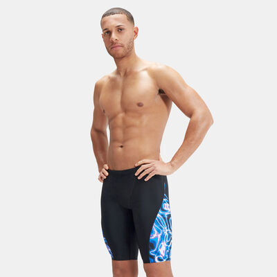 Speedo Men's Allover V-Cut Swimming Jammers Black