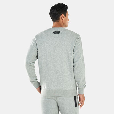 Nike Men's Sportswear Repeat Fleece Crewneck Sweatshirt Grey Nike Men's Sportswear Repeat Fleece Crewneck Sweatshirt Grey