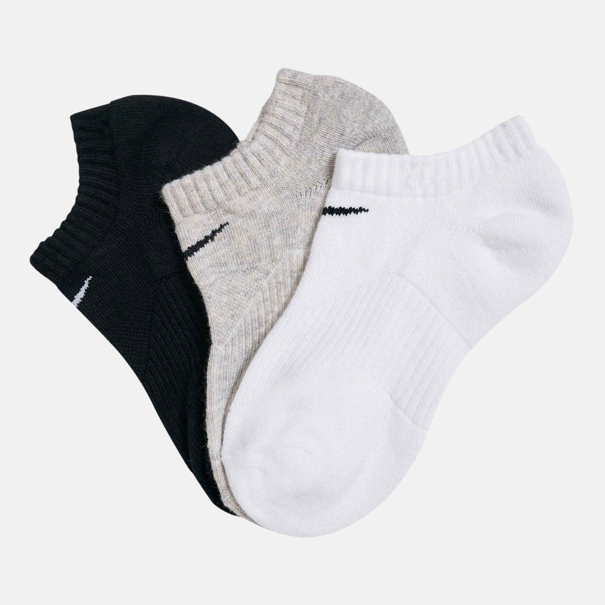 Men s Performance No Show Socks 3 Pack Multi Nike in Qatar SSS