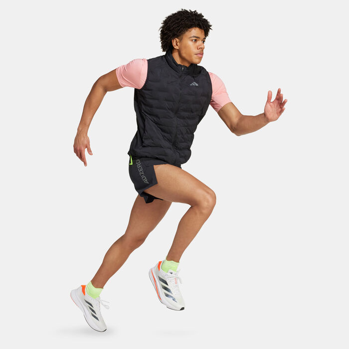 adidas Men's Adizero Padded Running Vest Black image number 2