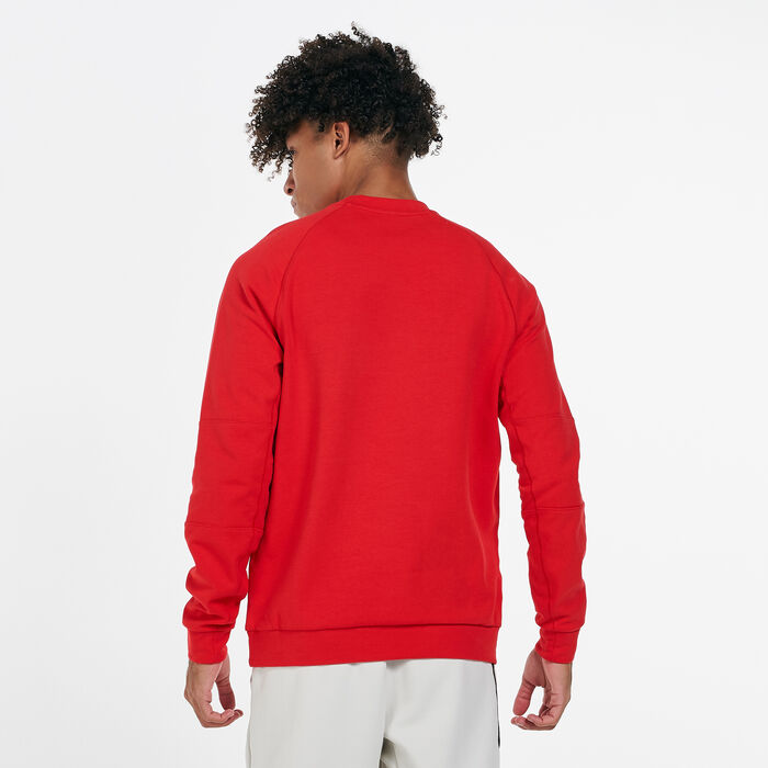 Nike Men's Sportswear Fleece Sweatshirt Red Nike Men's Sportswear Fleece Sweatshirt Red image number 1