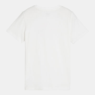 PUMA Kids' ESS+ Logo Lab Summer T-Shirt White