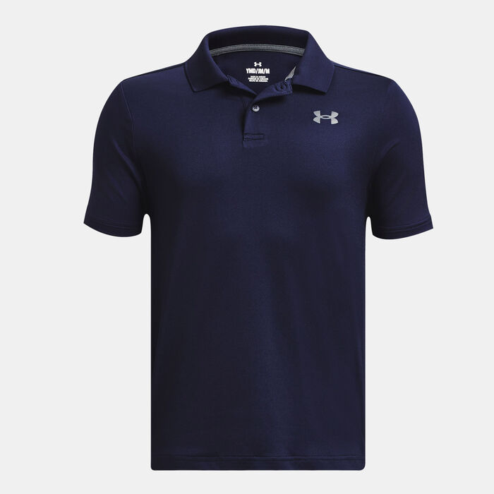 Under Armour Kids' Matchplay Golf Polo Shirt Blue Under Armour Kids' Matchplay Golf Polo Shirt Blue image number 0