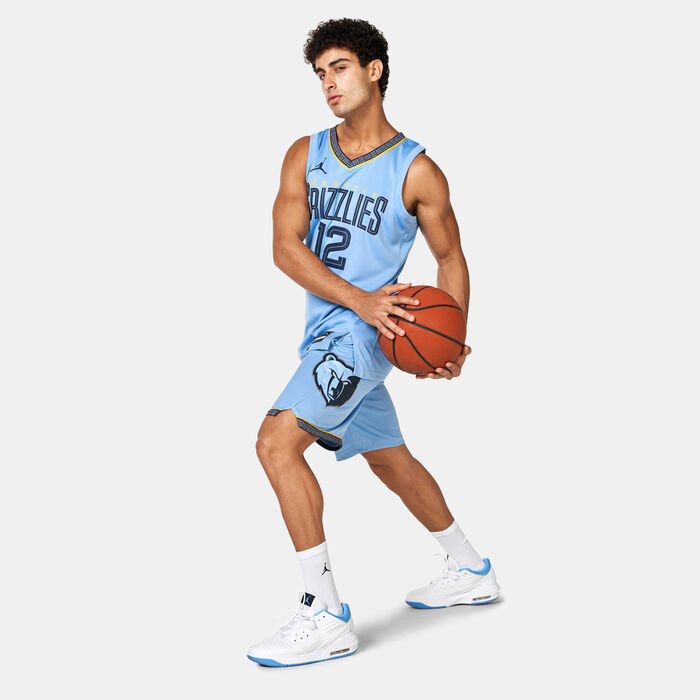 Jordan Men's 24/25 NBA Memphis Grizzlies Statement Edition Swingman Basketball Shorts Blue image number 2