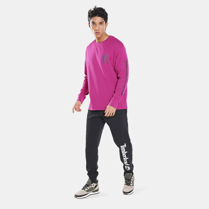 Timberland Men's YC NL Sky Graphic Long Sleeve T-Shirt Pink Timberland Men's YC NL Sky Graphic Long Sleeve T-Shirt Pink image number 2