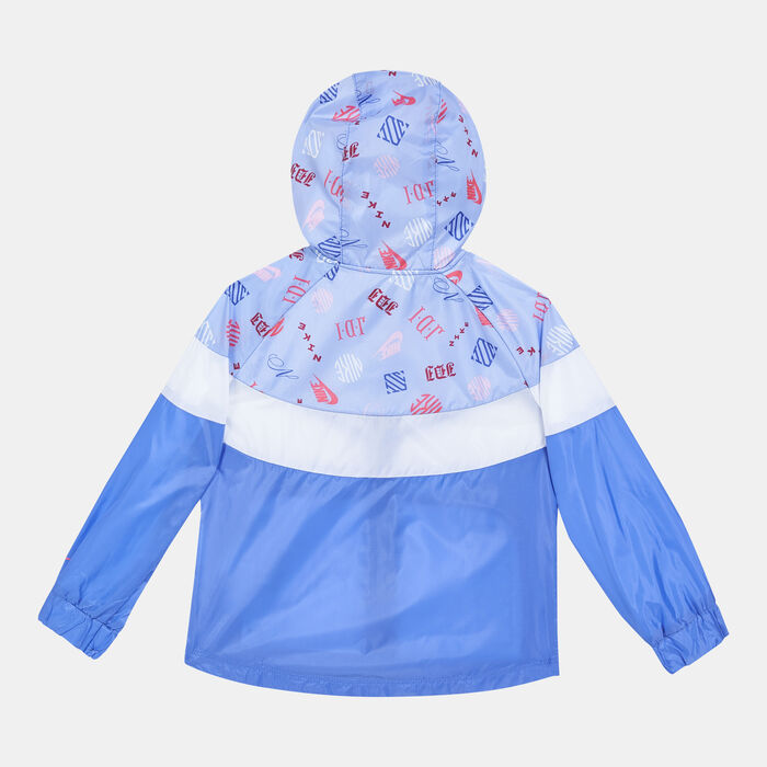 Nike Kids' Icon Clash Allover Print Windrunner Jacket Purple image number 1