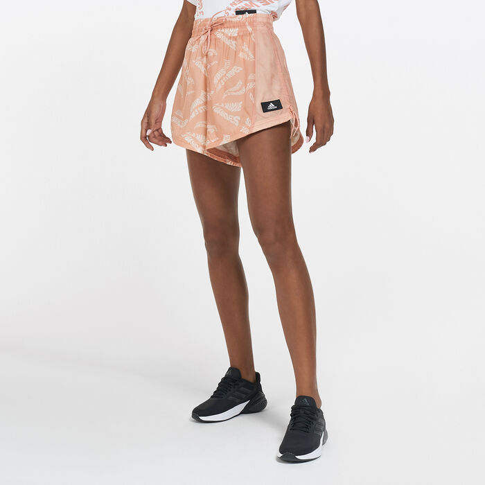 adidas Women's Sportswear Woven Lightweight Shorts Pink image number 0