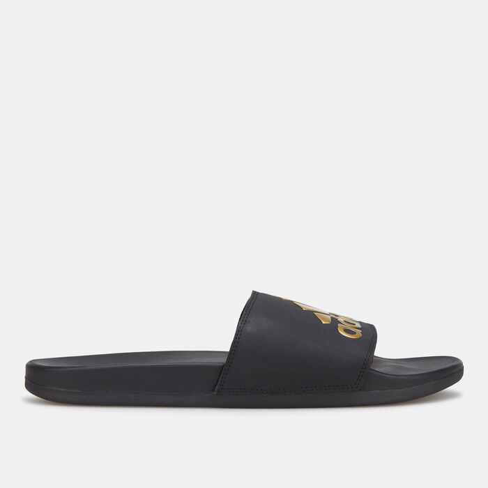 adidas Essentials Adilette Comfort Slides Black adidas Essentials Adilette Comfort Slides Black image number 1