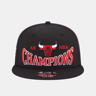New Era Men's Chicago Bulls Champions Patch 9FIFTY Cap Black