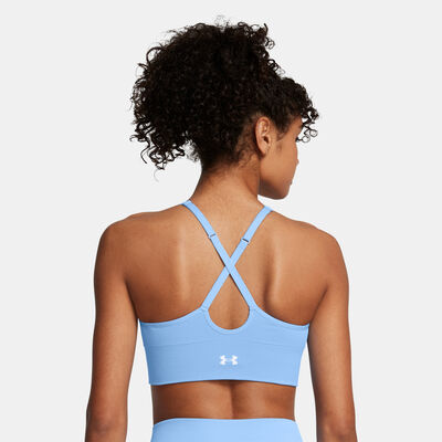 Under Armour Women's Vanish Seamless Low-Support Training Sports Bra Blue