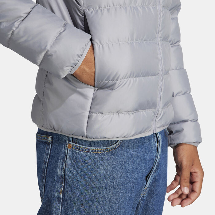 adidas Men's Essentials Light Down Jacket Grey adidas Men's Essentials Light Down Jacket Grey image number 3