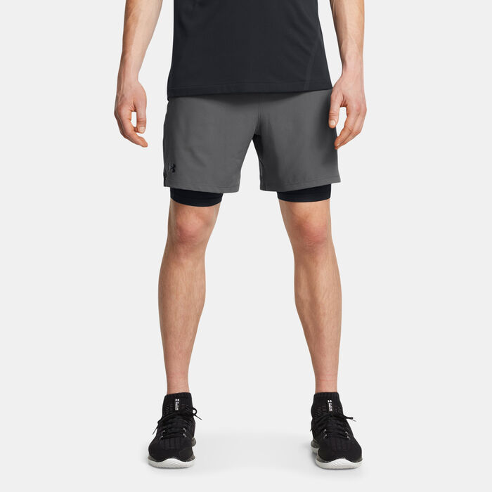 Under Armour Men's Vanish Woven 2-in-1 Shorts Grey Under Armour Men's Vanish Woven 2-in-1 Shorts Grey image number 0