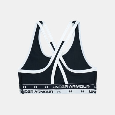 Under Armour Kids' UA Crossback Sports Bra Black