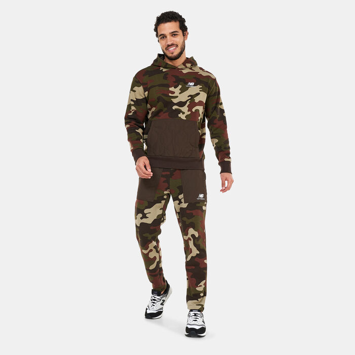 New Balance Men's Athletics Camo Fleece Pants Brown New Balance Men's Athletics Camo Fleece Pants Brown image number 2