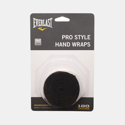 Everlast Pro Style 180-inch Hand Wraps Black Everlast Pro Style 180-inch Hand Wraps Black