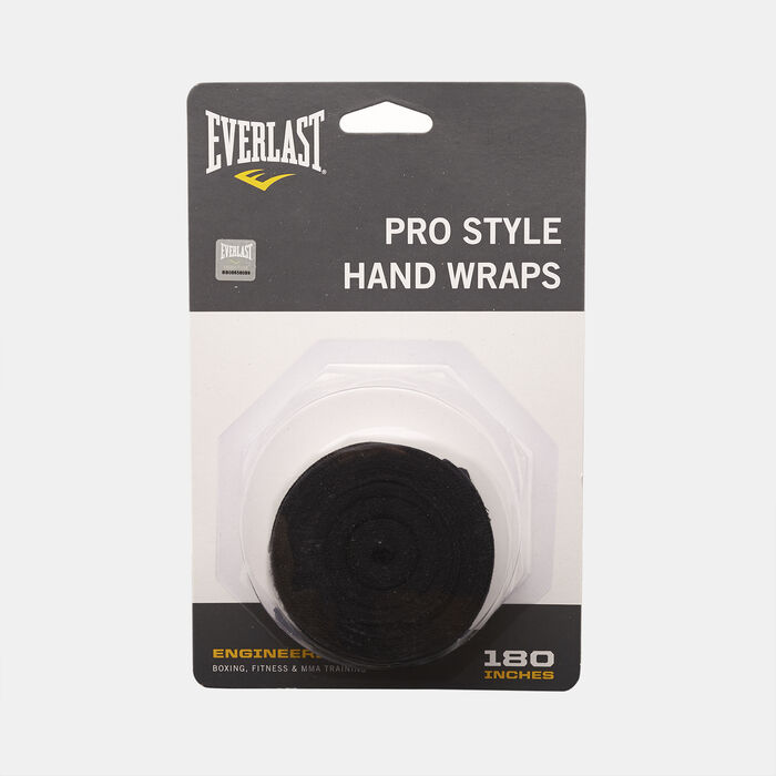 Everlast Pro Style 180-inch Hand Wraps Black Everlast Pro Style 180-inch Hand Wraps Black image number 0
