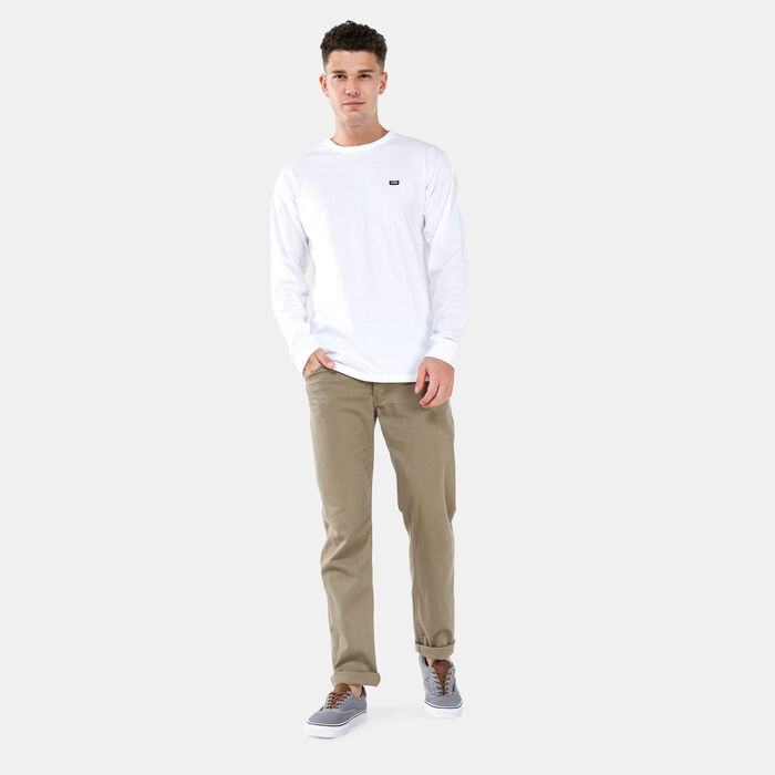 Vans Men's Off The Wall Classic Long Sleeve T-Shirt White Vans Men's Off The Wall Classic Long Sleeve T-Shirt White image number 2