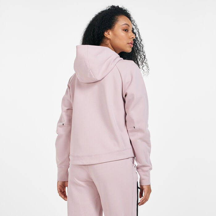 Nike Women's Sportswear Tech Fleece Windrunner Hoodie Red image number 1