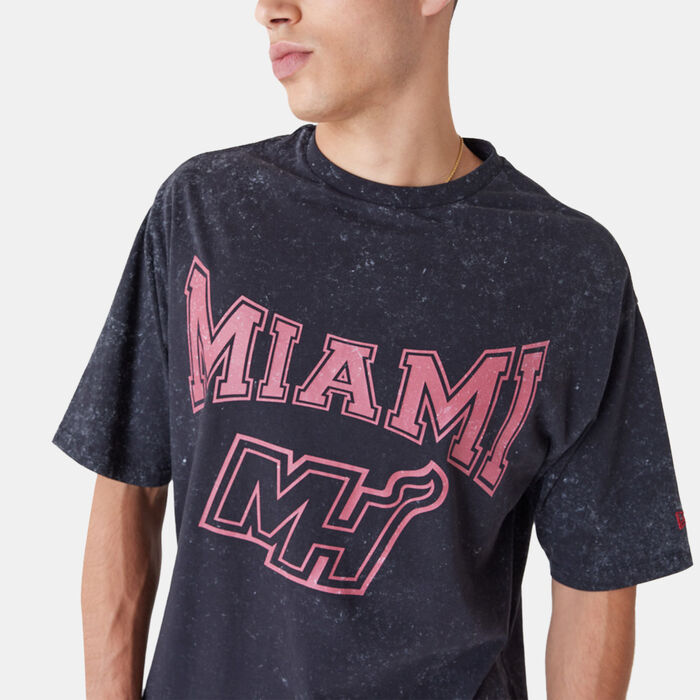 New Era NBA Miami Heat Washed T-Shirt Black New Era NBA Miami Heat Washed T-Shirt Black image number 2