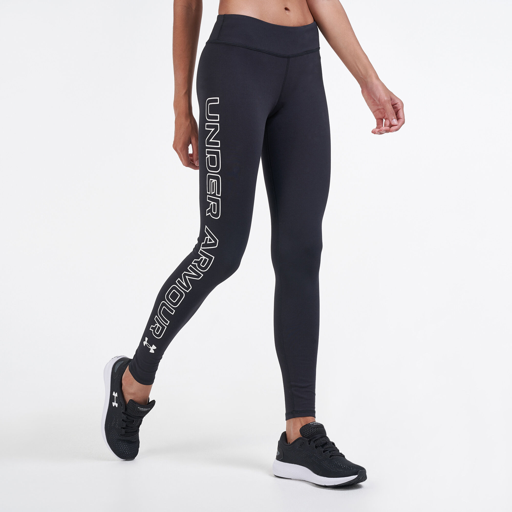 Grey Under Armour Womens Favourite Wordmark Leggings - Get The Label