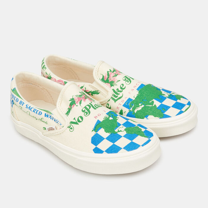 Vans Women's Eco Theory Classic Slip-On Shoe Beige Vans Women's Eco Theory Classic Slip-On Shoe Beige image number 1