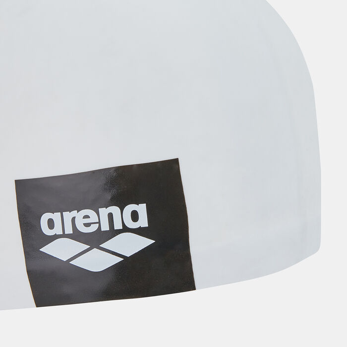 Arena Logo Moulded Swimming Cap White image number 2