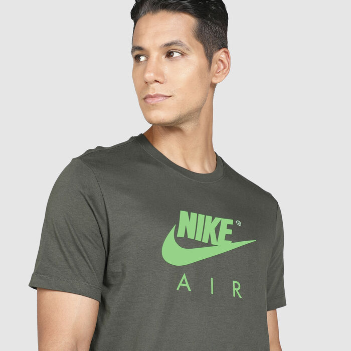 Nike Men's Air Sportswear T-Shirt Green Nike Men's Air Sportswear T-Shirt Green image number 3