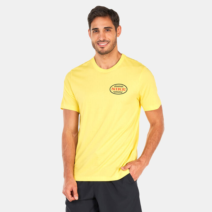 Nike Men's Body Shop Dri-FIT Fitness T-Shirt yellow Nike Men's Body Shop Dri-FIT Fitness T-Shirt yellow image number 0