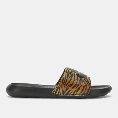 Nike Women's Victori One Printed Slide Brown Nike Women's Victori One Printed Slide Brown