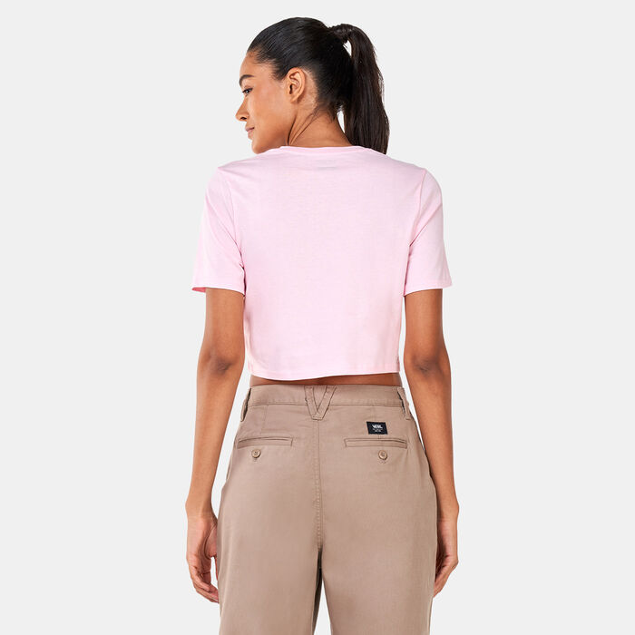 Vans Women's Flying V Crop Top Pink Vans Women's Flying V Crop Top Pink image number 1