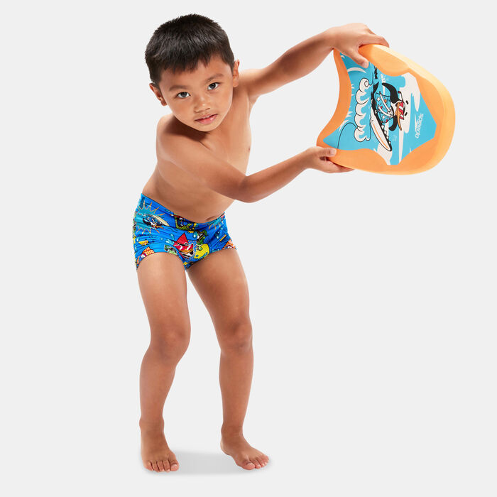 Speedo Kids' Learn To Swim All Over Swimming Shorts Blue image number 2