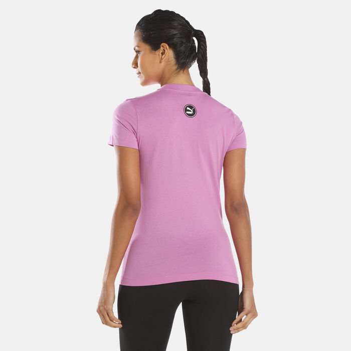 PUMA Women's SWxP Graphic T-Shirt Purple PUMA Women's SWxP Graphic T-Shirt Purple image number 1