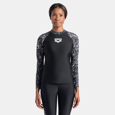 Arena Women's Modesty Long Sleeve Swimming Rashguard Black