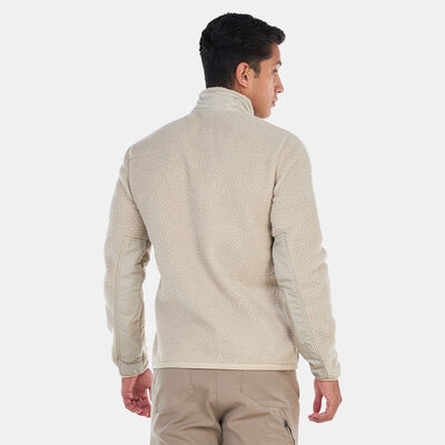 Timberland Men's Mix Media Sherpa Fleece Jacket Beige
