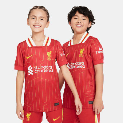 Nike Kids' Liverpool F.C. Dri-FIT Stadium Home Football Jersey Red