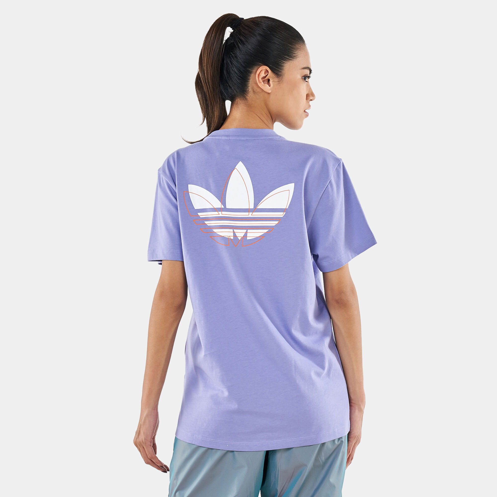 Women s Loose T Shirt Purple adidas Originals in Qatar SSS