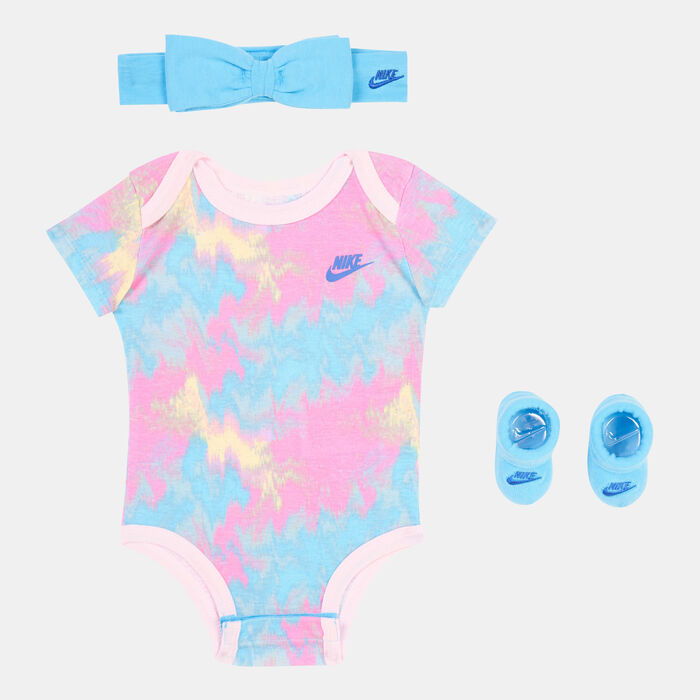 Nike Kids' Digi Dye 3-Piece Bodysuit Set (Baby and Toddler) Blue Nike Kids' Digi Dye 3-Piece Bodysuit Set (Baby and Toddler) Blue image number 0